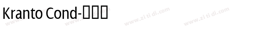 Kranto Cond字体转换